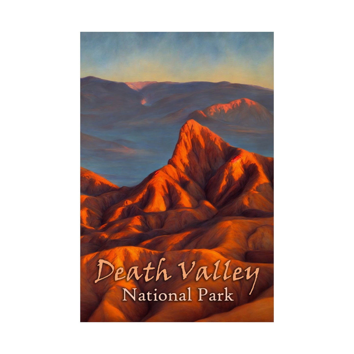 Death Valley National Park's Zabriskie Point Satin Posters