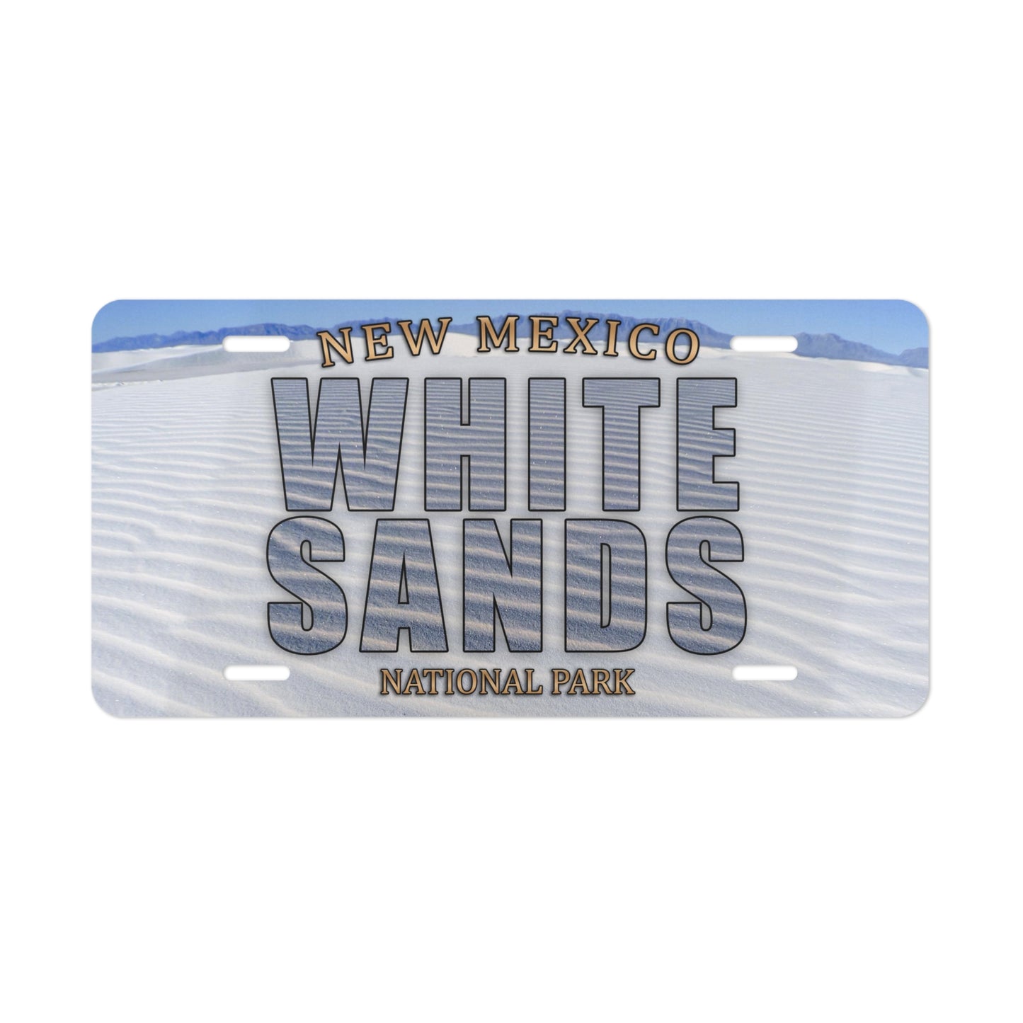 White Sands National Park Custom License Plate