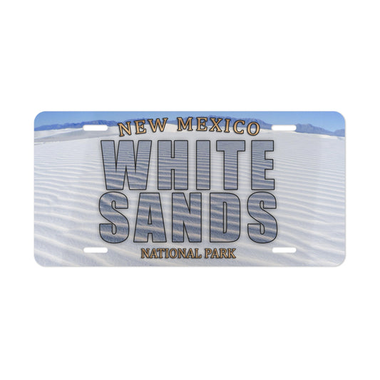 White Sands National Park Custom License Plate