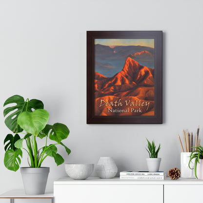 Death Valley National Park's Zabriskie Point Framed Poster