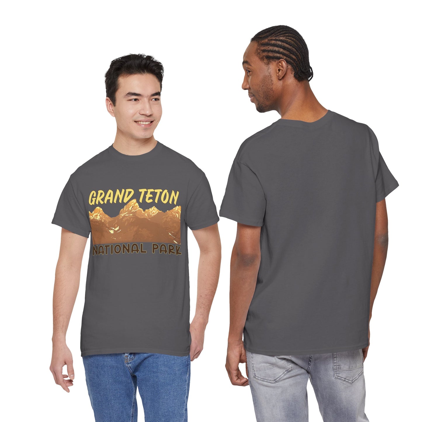 Grand Teton National Park Unisex Heavy 100% Cotton Tee