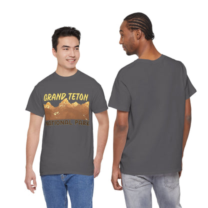 Grand Teton National Park Unisex Heavy 100% Cotton Tee