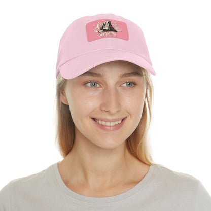 Devils Tower National Monument Dad Hat with Leather Patch