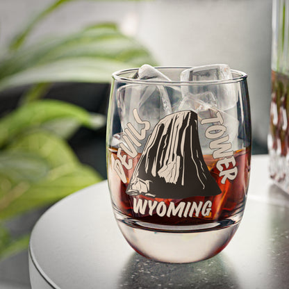 Devils Tower Whiskey Glass