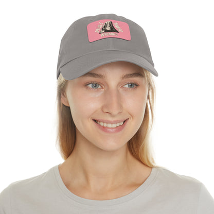Devils Tower National Monument Dad Hat with Leather Patch