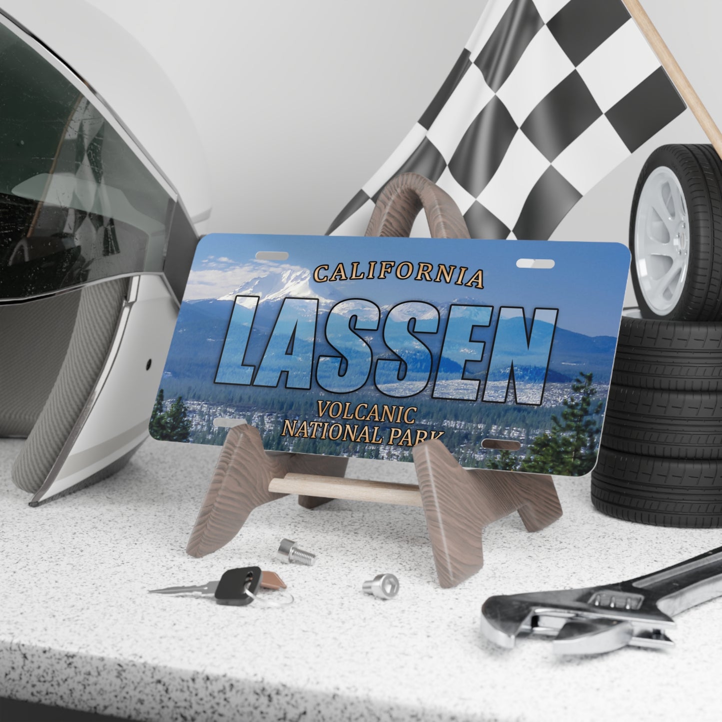 Lassen Volcanic National Park Custom License Plate
