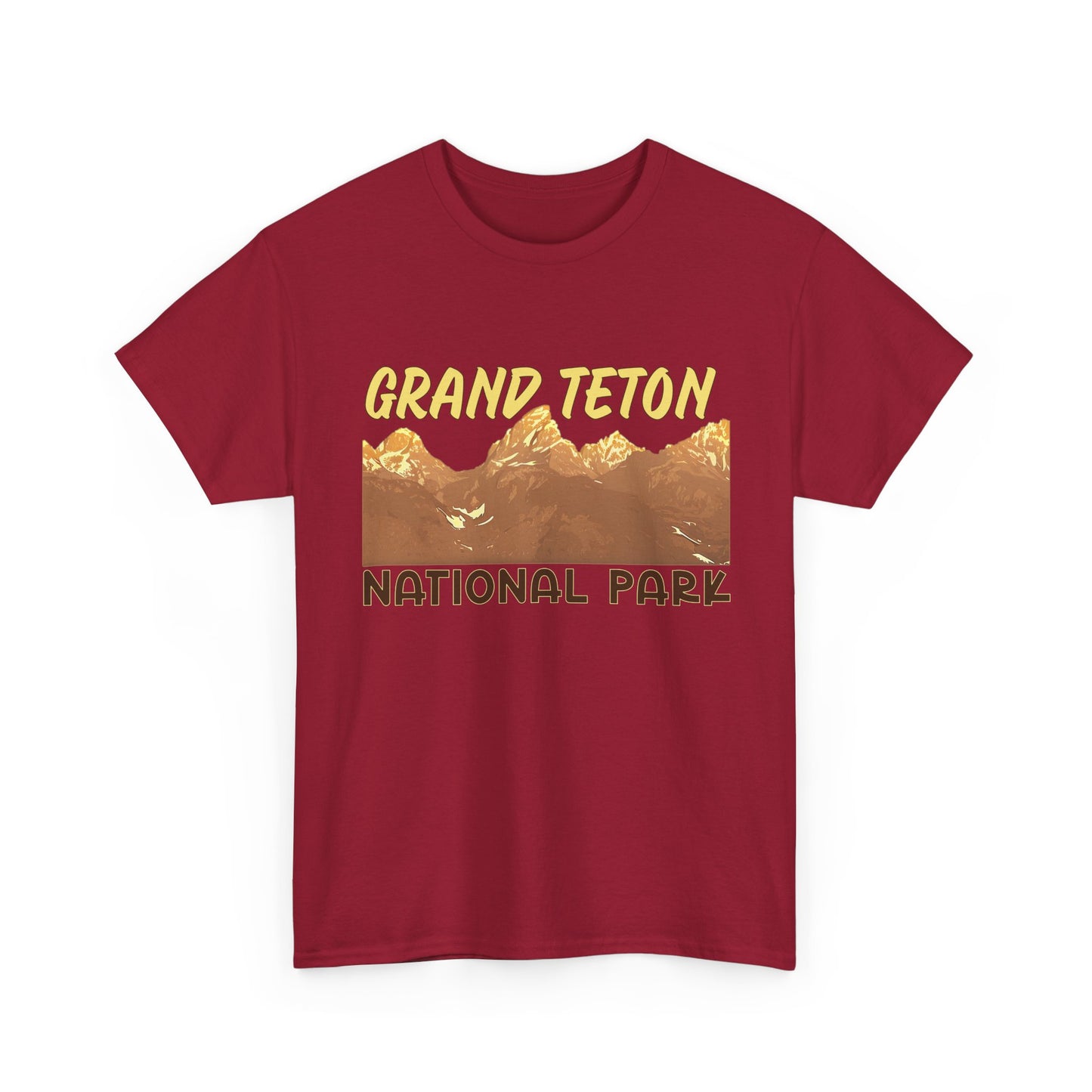 Grand Teton National Park Unisex Heavy 100% Cotton Tee