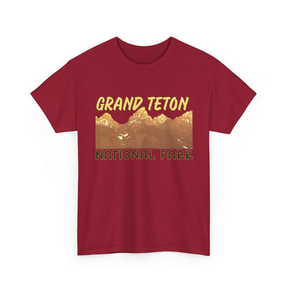 Grand Teton National Park Unisex Heavy 100% Cotton Tee