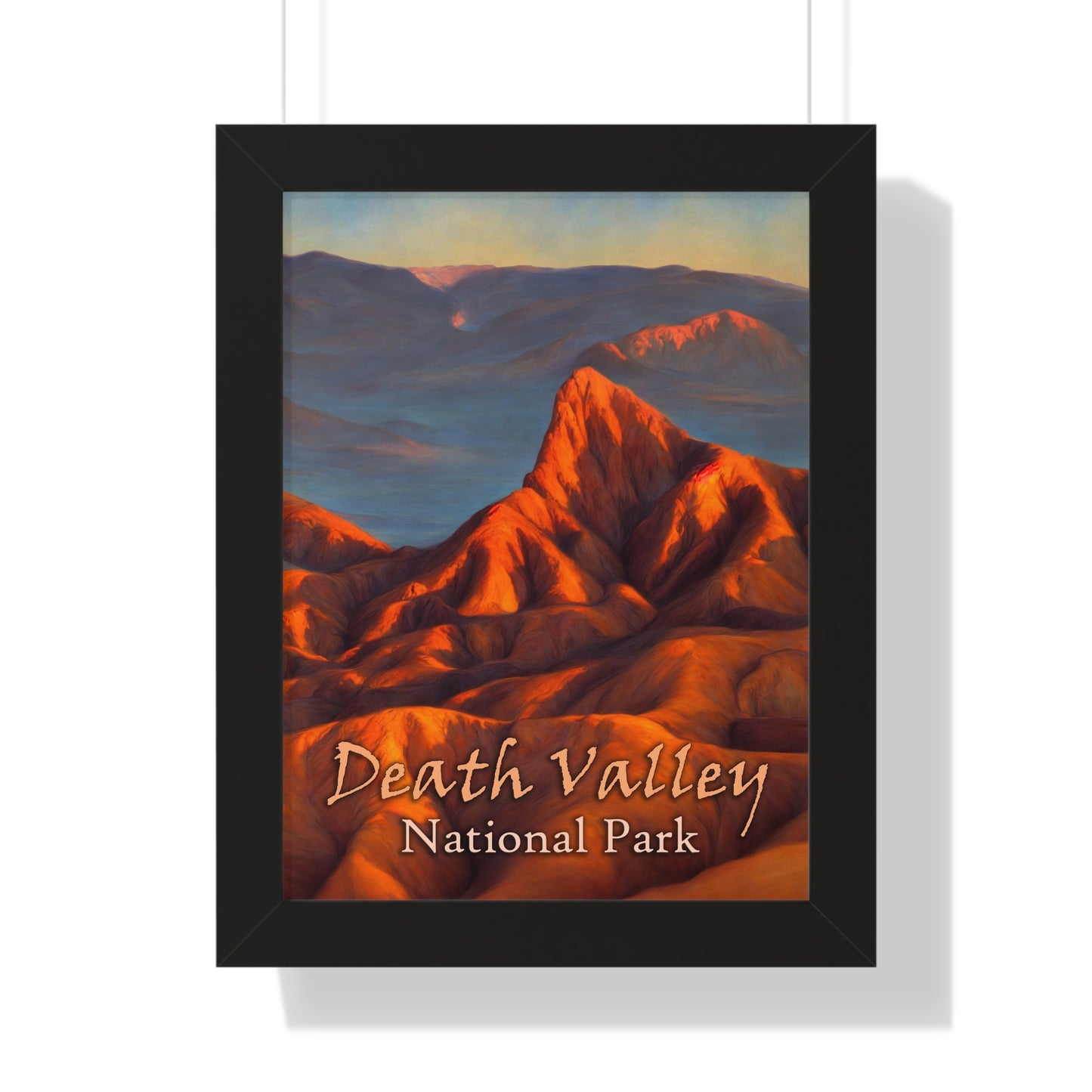 Death Valley National Park's Zabriskie Point Framed Poster