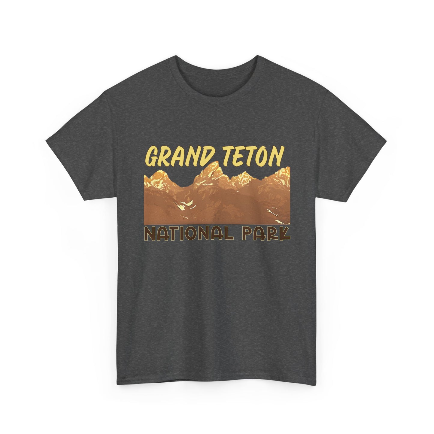 Grand Teton National Park Unisex Heavy 100% Cotton Tee