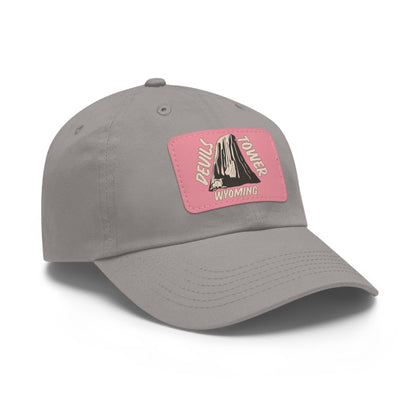 Devils Tower National Monument Dad Hat with Leather Patch