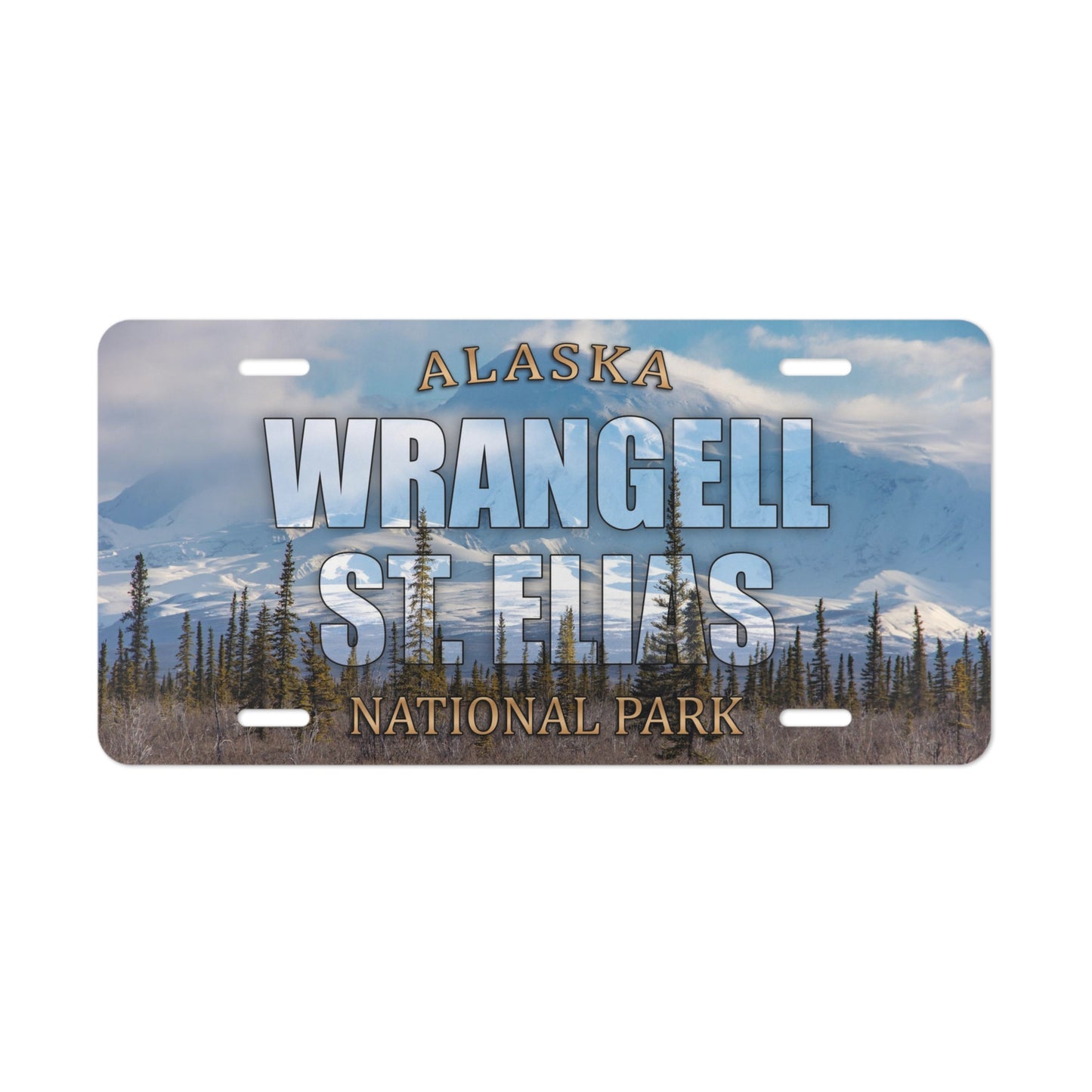 Wrangell St Elias National Park Custom License Plate
