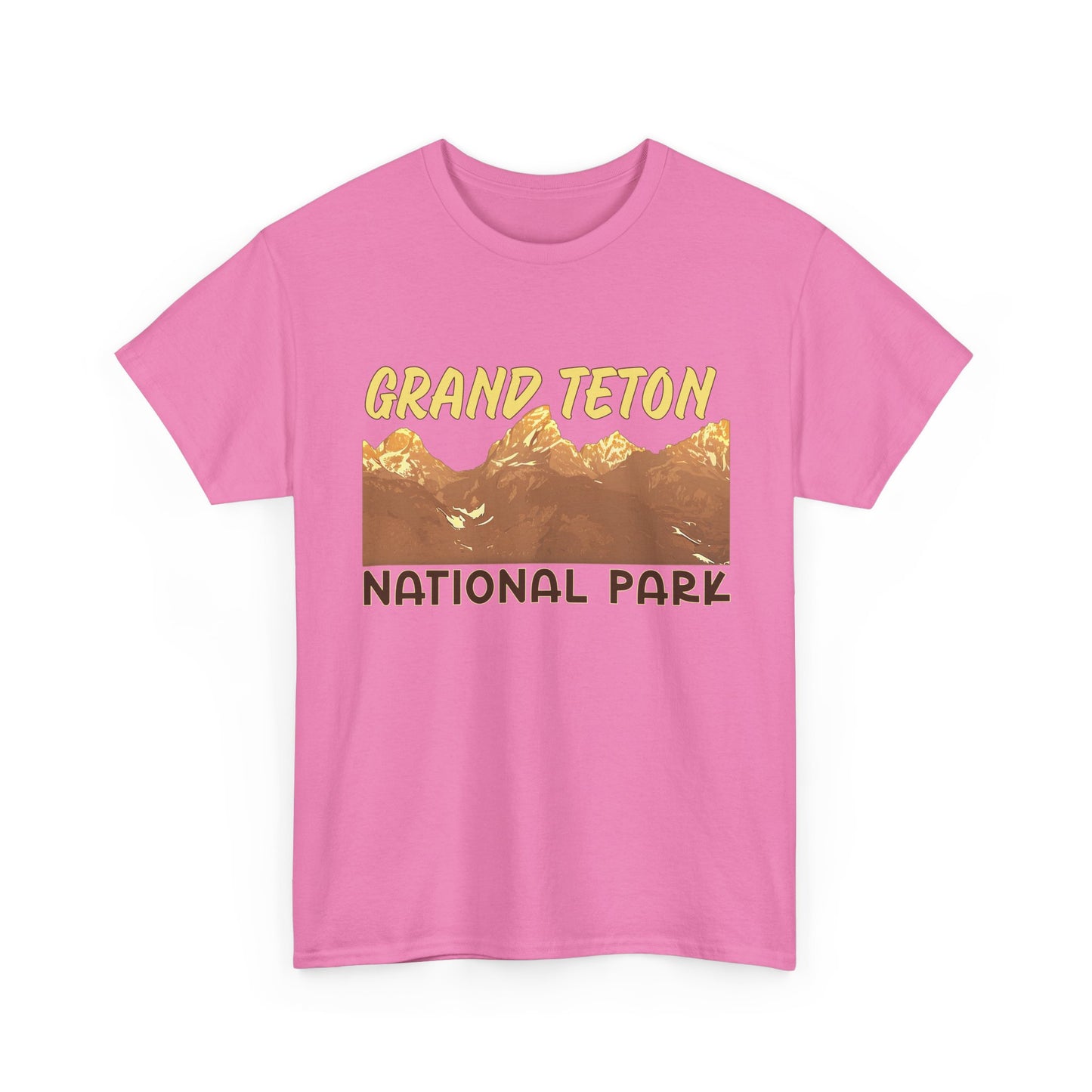 Grand Teton National Park Unisex Heavy 100% Cotton Tee