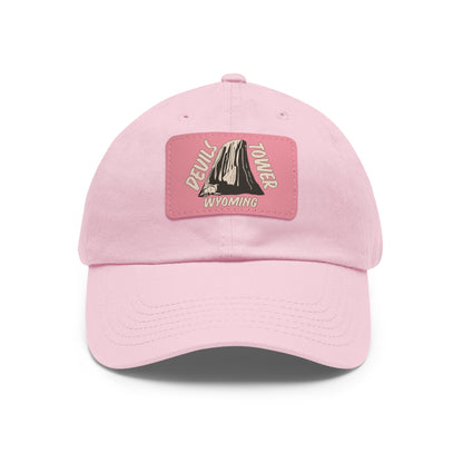 Devils Tower National Monument Dad Hat with Leather Patch