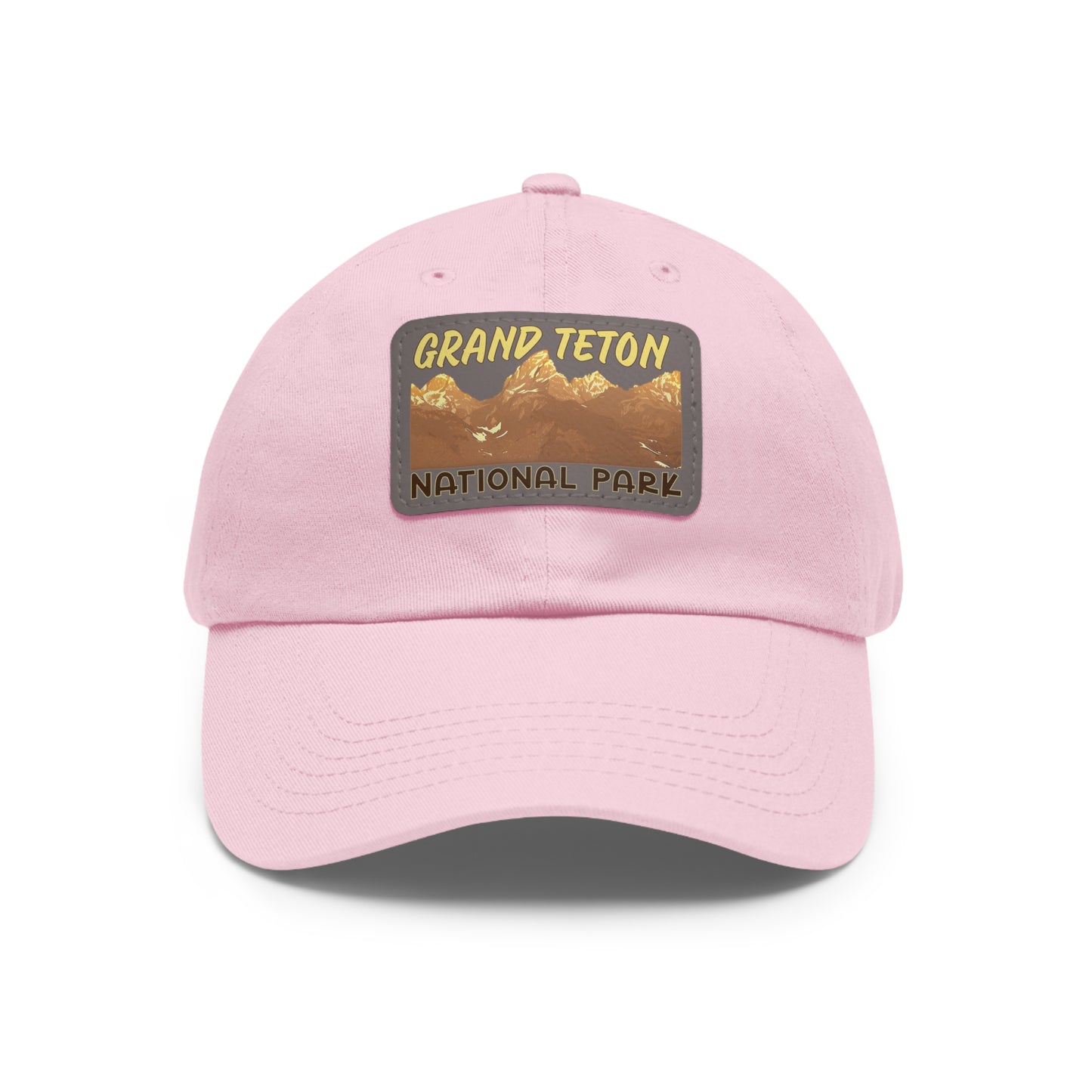 Grand Tetons National Park Dad Hat with Leather Patch