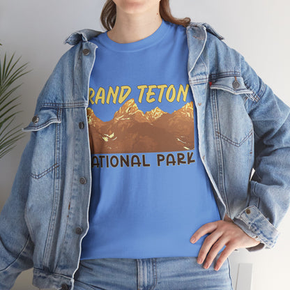 Grand Teton National Park Unisex Heavy 100% Cotton Tee