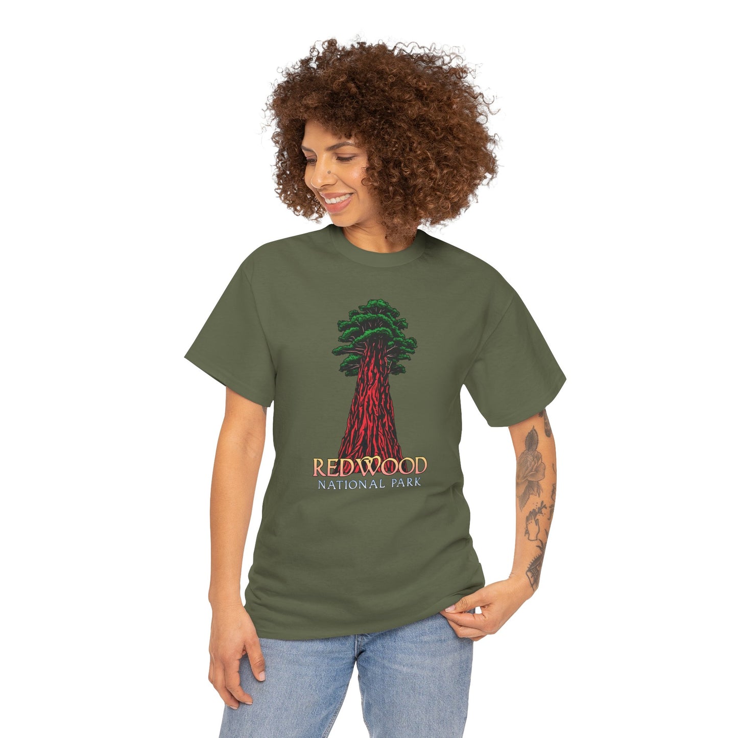 Redwood National Park Unisex Glidan Heavy Cotton Tee