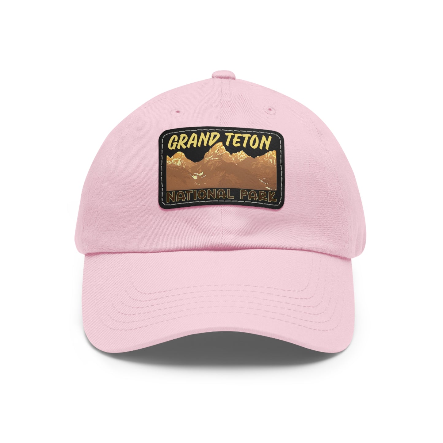 Grand Tetons National Park Dad Hat with Leather Patch