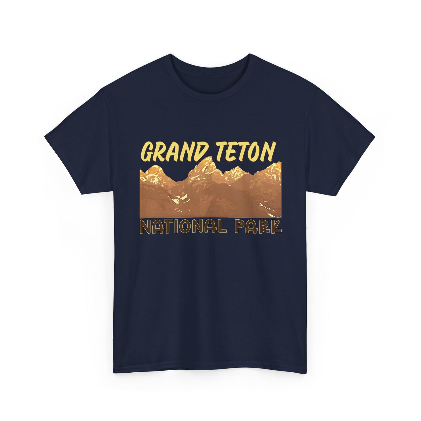 Grand Teton National Park Unisex Heavy 100% Cotton Tee