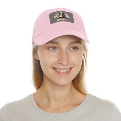 Devils Tower National Monument Dad Hat with Leather Patch
