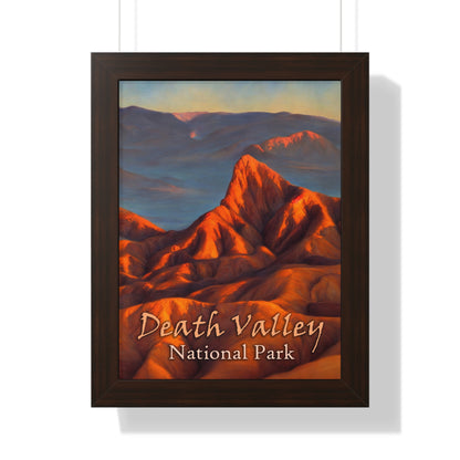 Death Valley National Park's Zabriskie Point Framed Poster