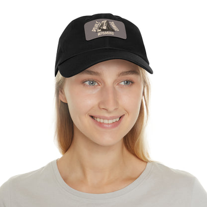 Devils Tower National Monument Dad Hat with Leather Patch