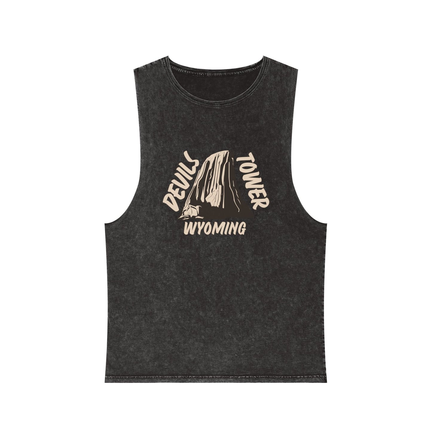 Devils Tower Unisex Stonewash Tank Top
