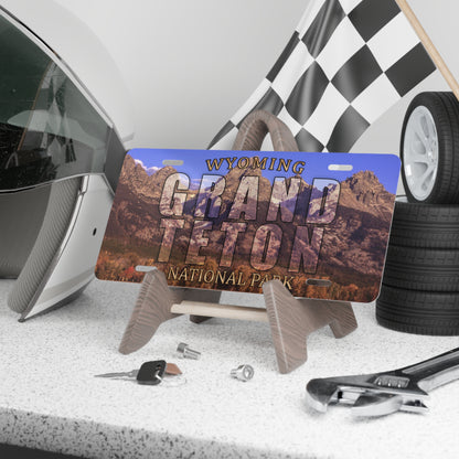 Grand Teton National Park Custom License Plate