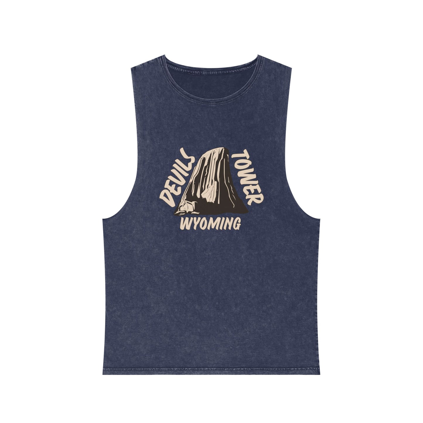 Devils Tower Unisex Stonewash Tank Top