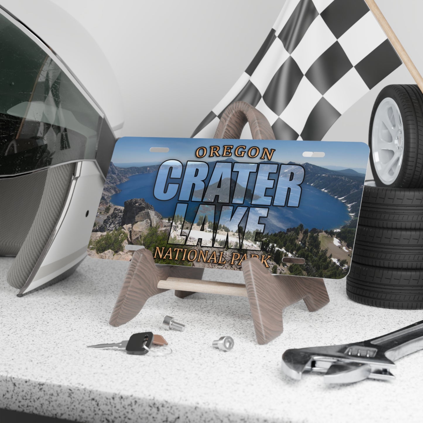 Crater Lake National Park Custom License Plate