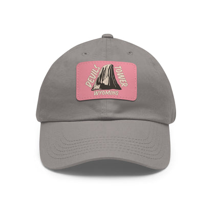 Devils Tower National Monument Dad Hat with Leather Patch