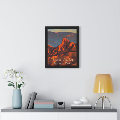 Death Valley National Park's Zabriskie Point Framed Poster