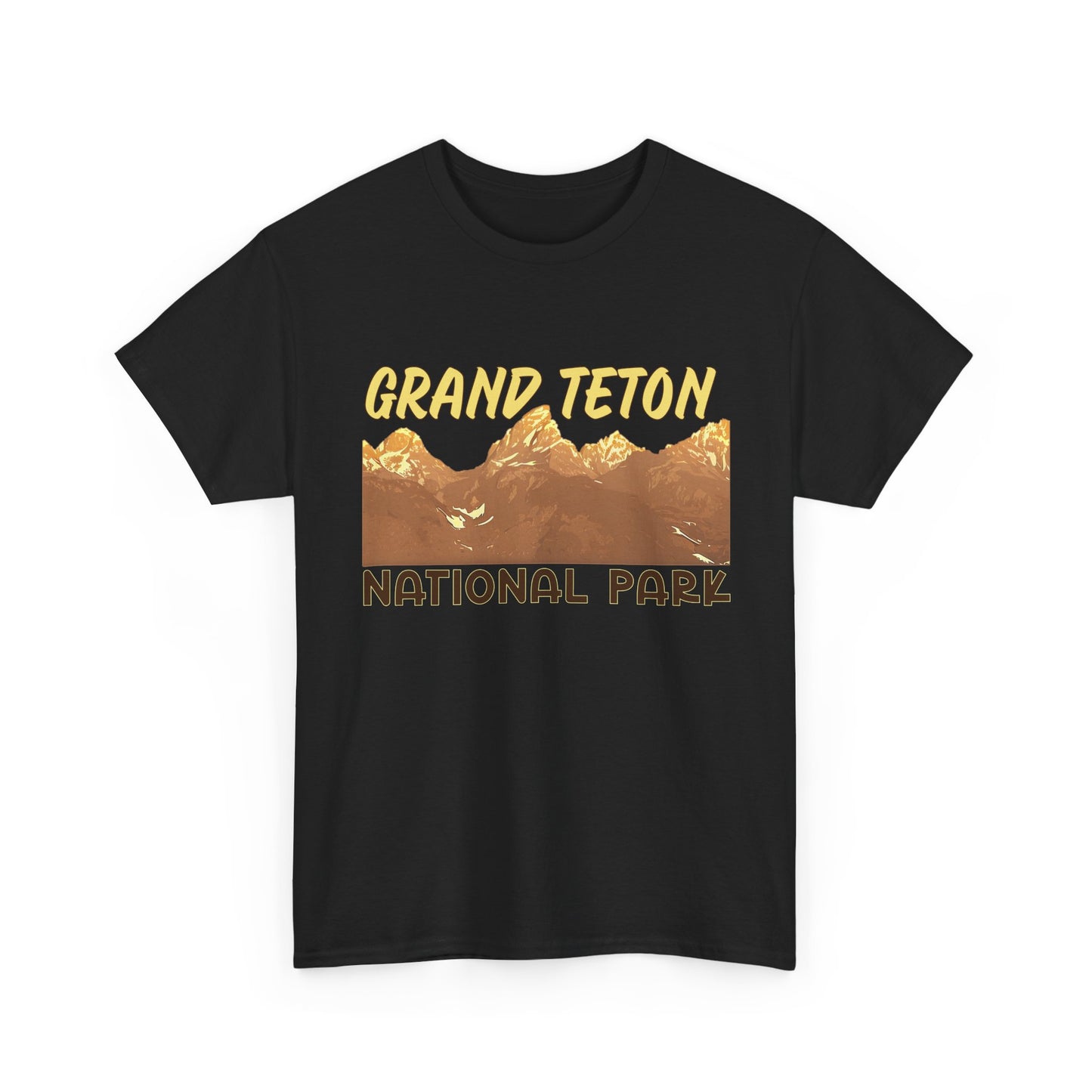 Grand Teton National Park Unisex Heavy 100% Cotton Tee