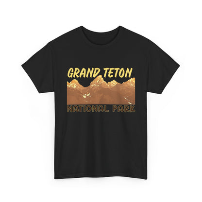 Grand Teton National Park Unisex Heavy 100% Cotton Tee