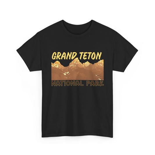 Grand Teton National Park Unisex Heavy 100% Cotton Tee