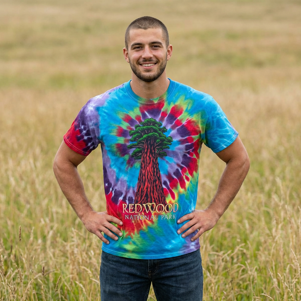 Redwood National Park Tie-Dye Tee