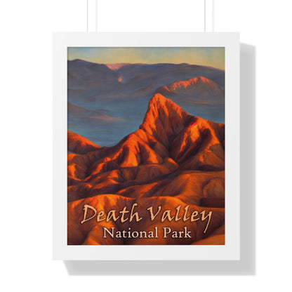 Death Valley National Park's Zabriskie Point Framed Poster