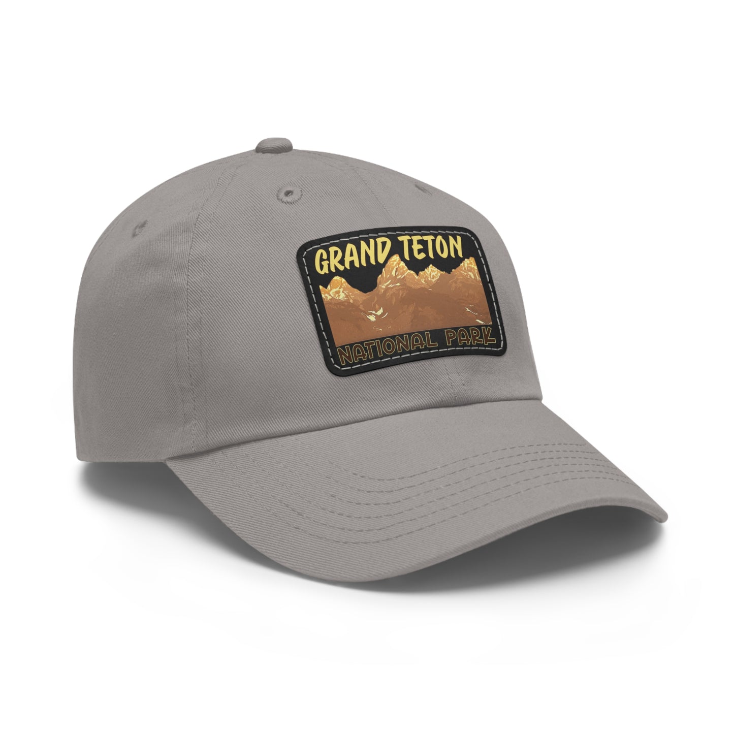Grand Tetons National Park Dad Hat with Leather Patch