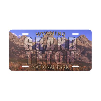 Grand Teton National Park Custom License Plate