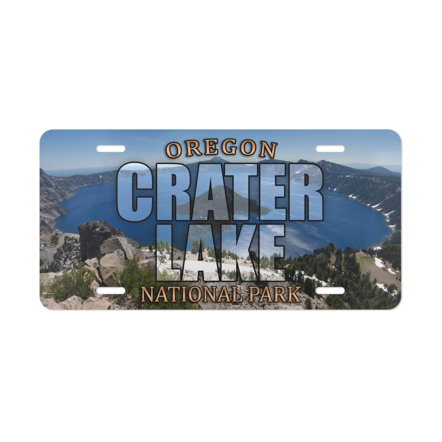 Crater Lake National Park Custom License Plate