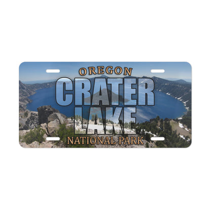 Crater Lake National Park Custom License Plate