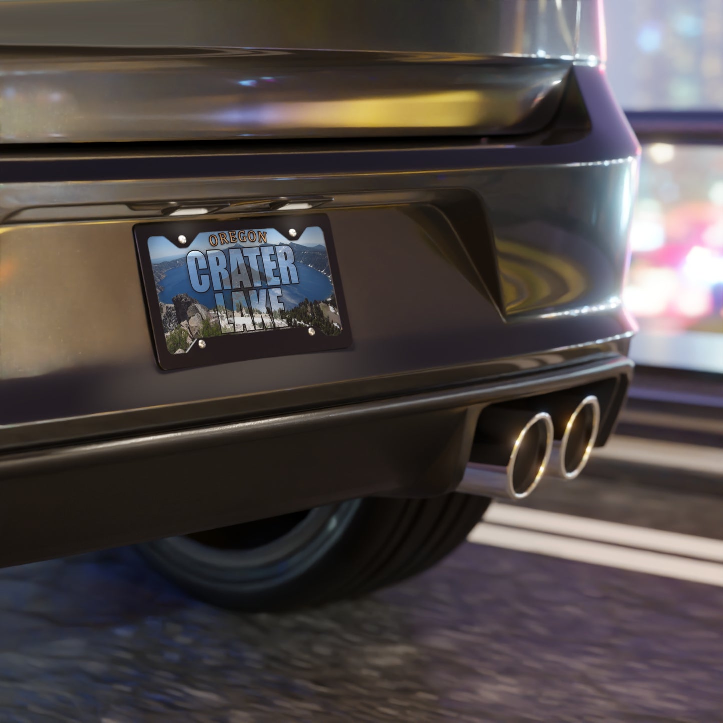 Crater Lake National Park Custom License Plate