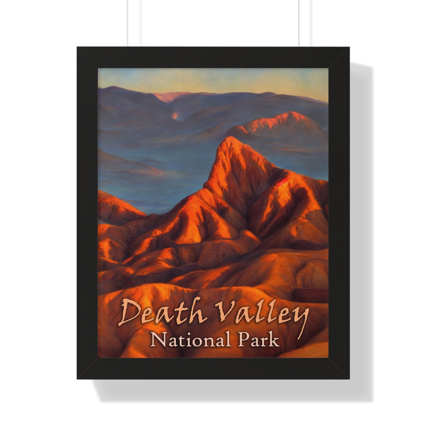 Death Valley National Park's Zabriskie Point Framed Poster