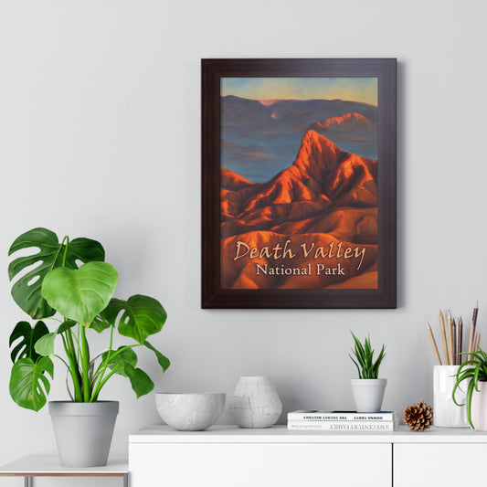 Death Valley National Park's Zabriskie Point Framed Poster