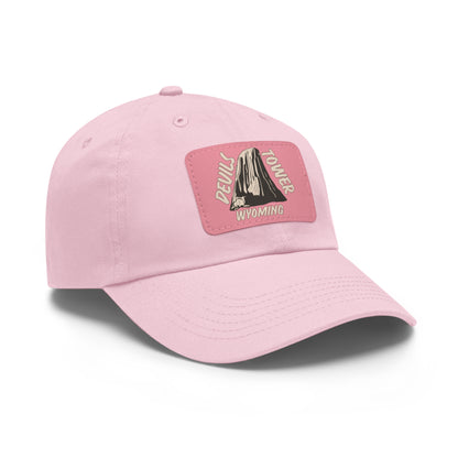 Devils Tower National Monument Dad Hat with Leather Patch