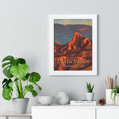 Death Valley National Park's Zabriskie Point Framed Poster