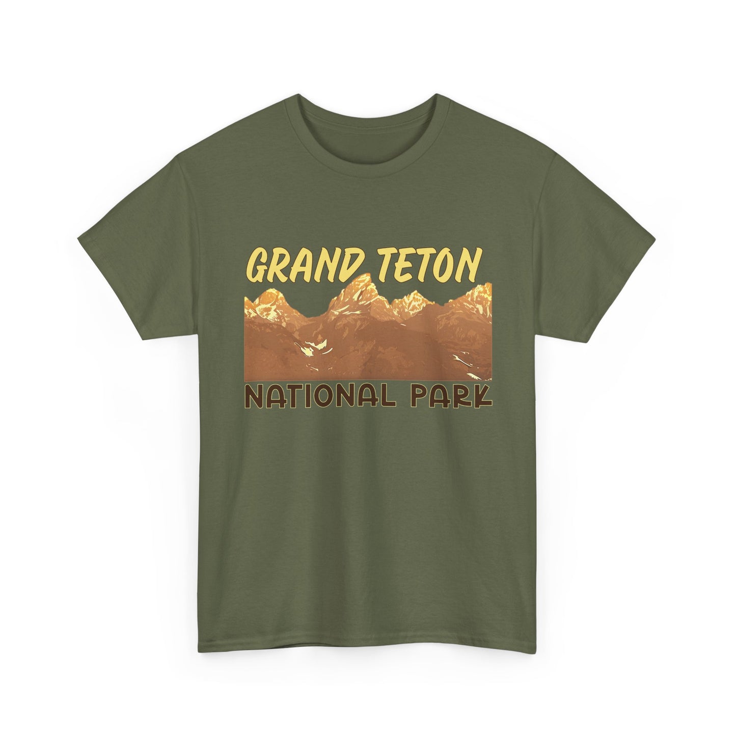 Grand Teton National Park Unisex Heavy 100% Cotton Tee