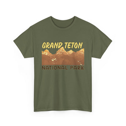 Grand Teton National Park Unisex Heavy 100% Cotton Tee
