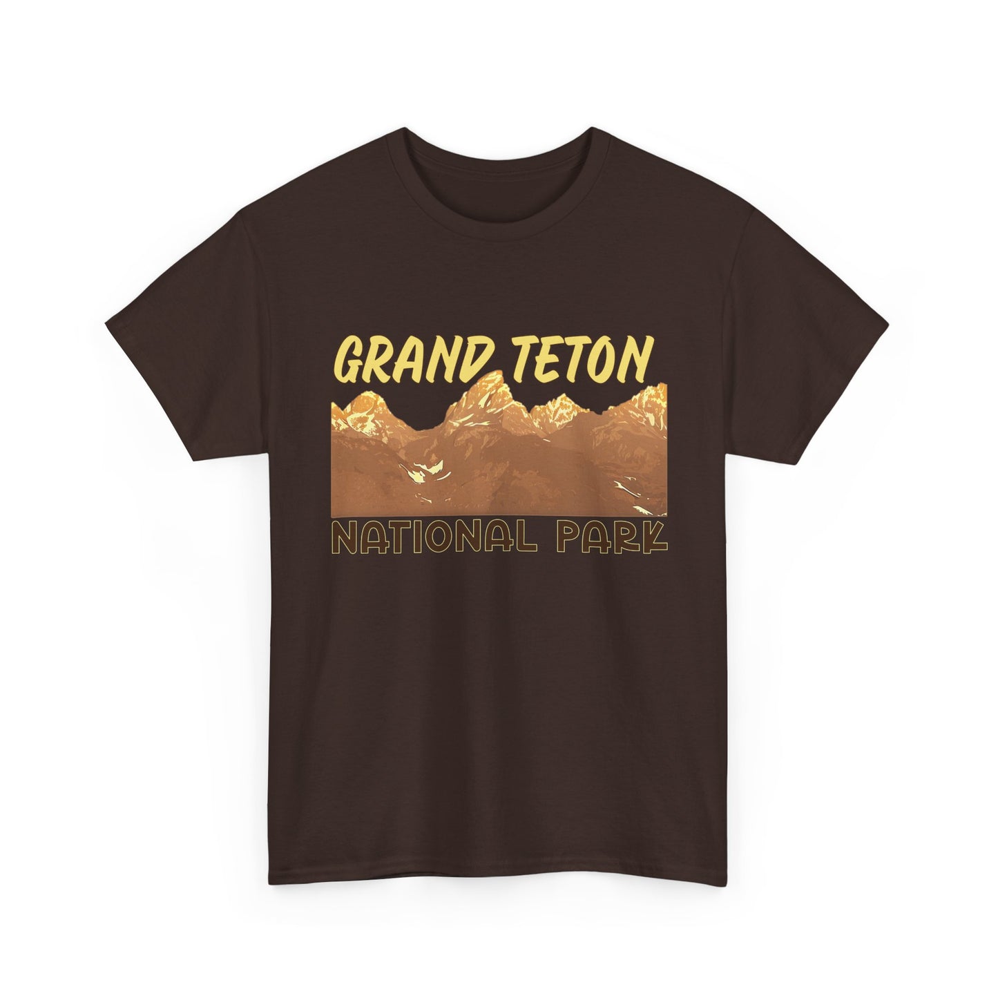 Grand Teton National Park Unisex Heavy 100% Cotton Tee