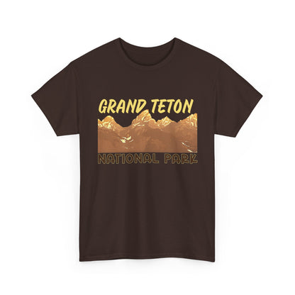 Grand Teton National Park Unisex Heavy 100% Cotton Tee
